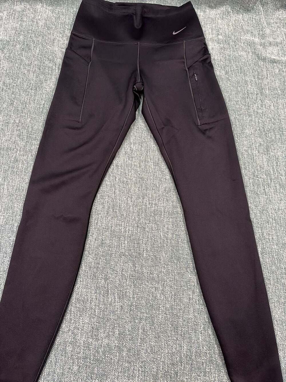 Nike Go Dri-Fit Leggings Size M Black Pocket Drawstring waist